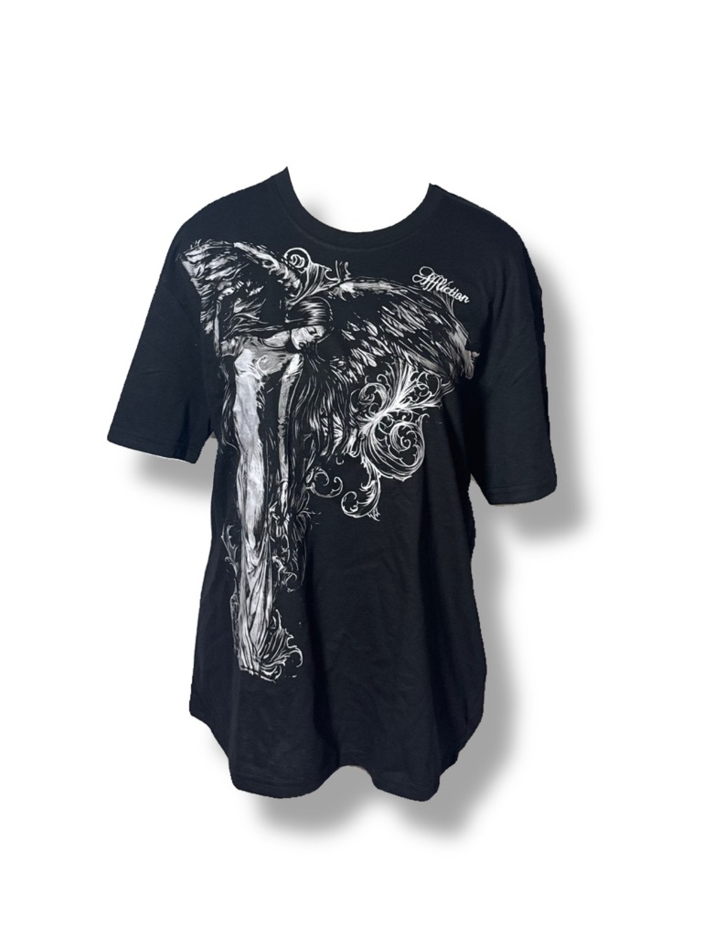 Y2K Grunge Angel Wing Graphic Tee